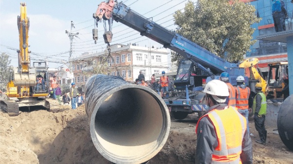 1,000 workers mobilized daily to lay Melamchi water supply pipe